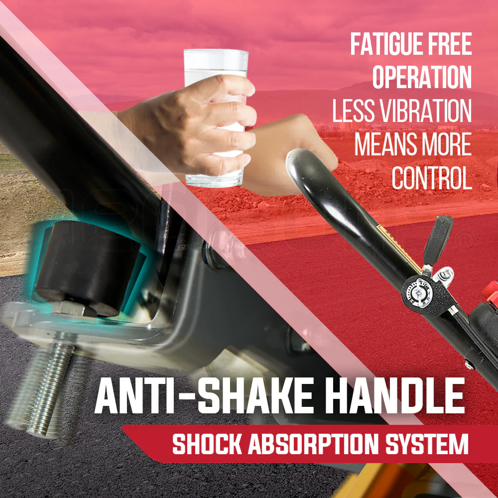 BAUMR-AG 111kg 400x545mm 7.0HP Plate Compactor, Sprinkler System (BCX-800)