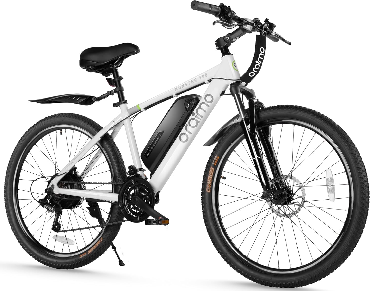 Adult Electric Bike, 350W BAFANG Motor (500W Peak), 4A 3H Fast Charging, 468Wh Li-Ion Battery, 21 Speed Gears, Air Saddle, 45 Miles 20 MPH 26