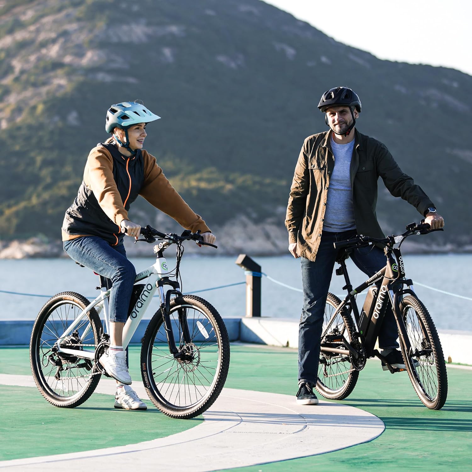 Adult Electric Bike, 350W BAFANG Motor (500W Peak), 4A 3H Fast Charging, 468Wh Li-Ion Battery, 21 Speed Gears, Air Saddle, 45 Miles 20 MPH 26