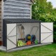 6.3 x 2.8 FT Metal Outdoor Storage Shed Rustproof Steel Tool Shed with Lockable Door