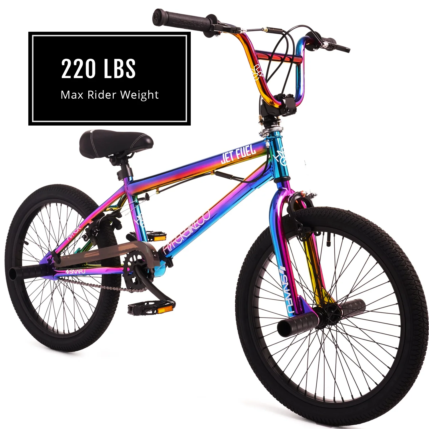 Hyper Bicycles 20′′ Jet Fuel BMX Bike for kids, Recommended Ages 8 to 13 Years Old