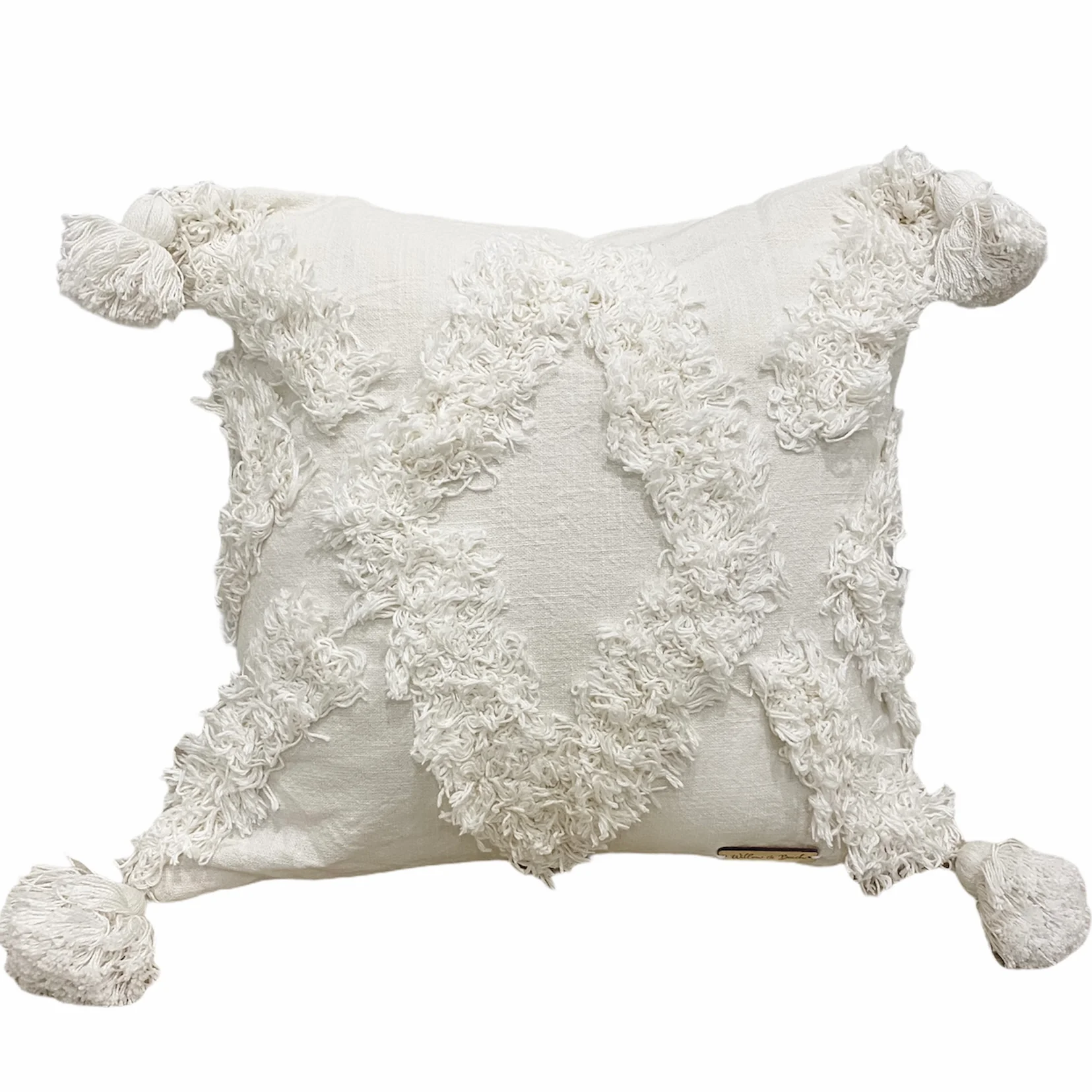 Ostara Fringe Cushion Cover | 50x50cm | Willow & Beech Goddess Collection