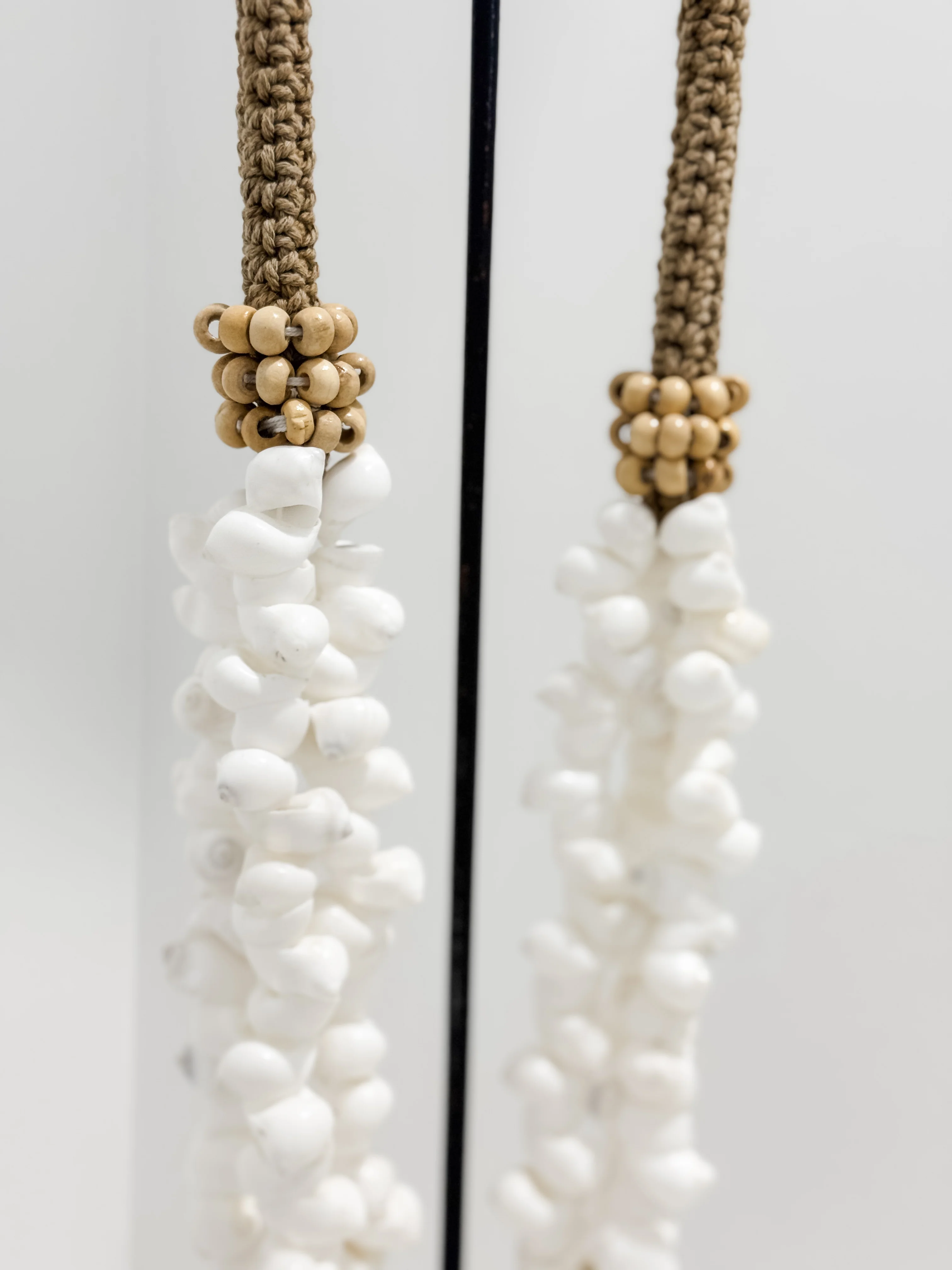 Nusa Shell Necklace on Stand | Coral Cluster