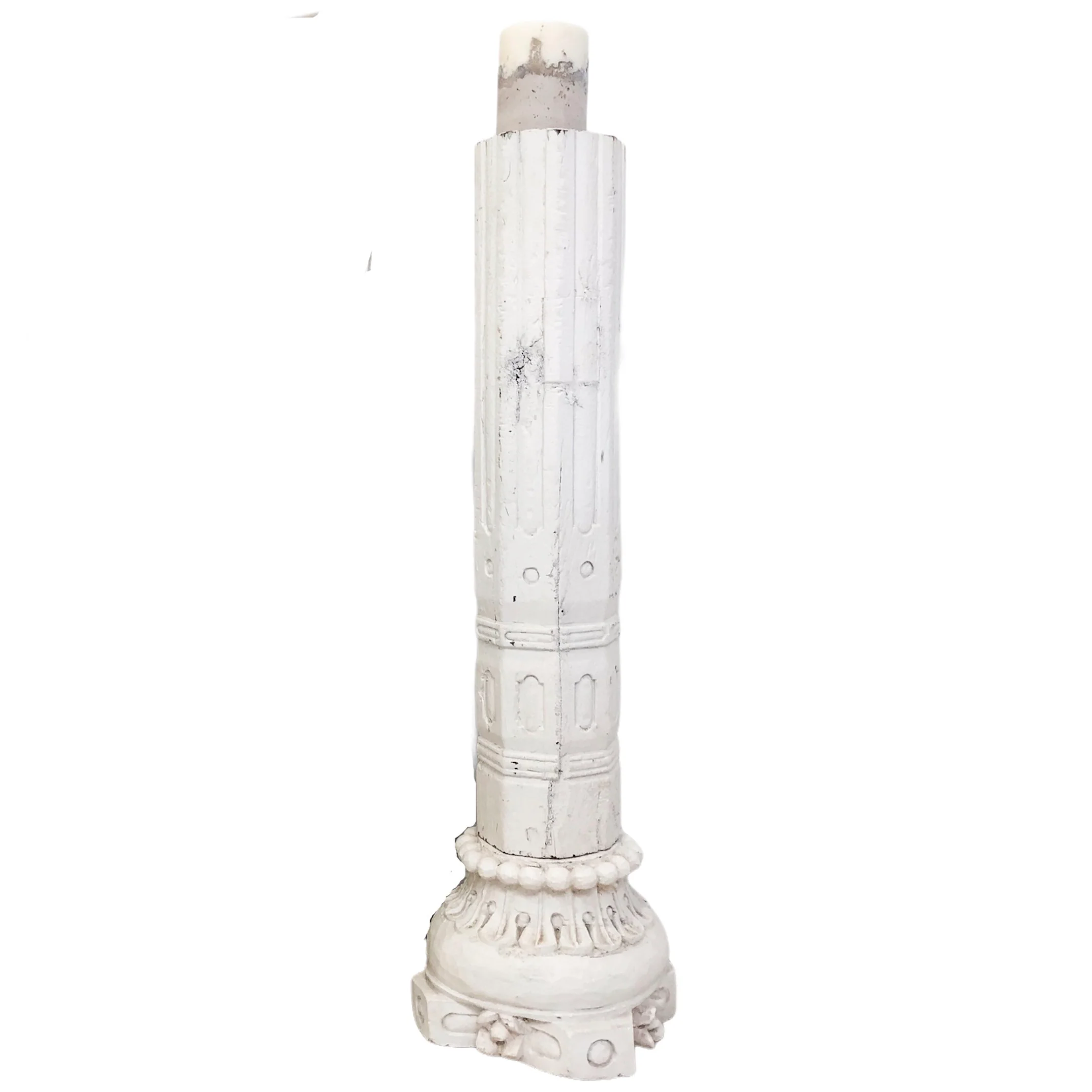 Old Indian Column | Wood Base
