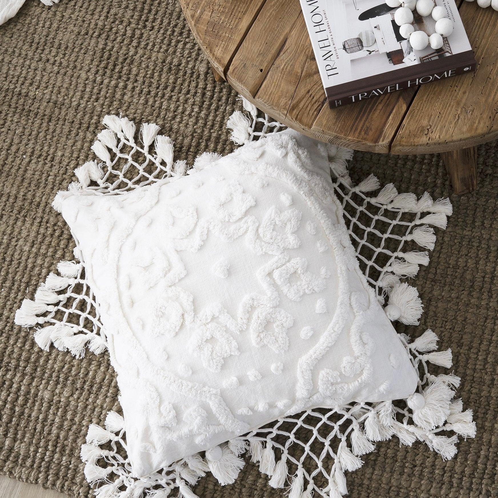 Aiyana ��Eternal Blossom�� Floor/Euro Cushion | Willow & Beech Boheme Collection