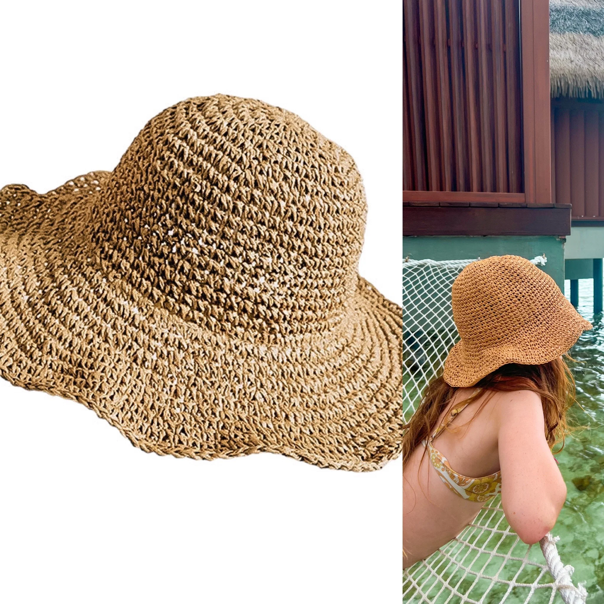 Costa Beach Hat | Brown | Willow & the Waves Collection Preorder