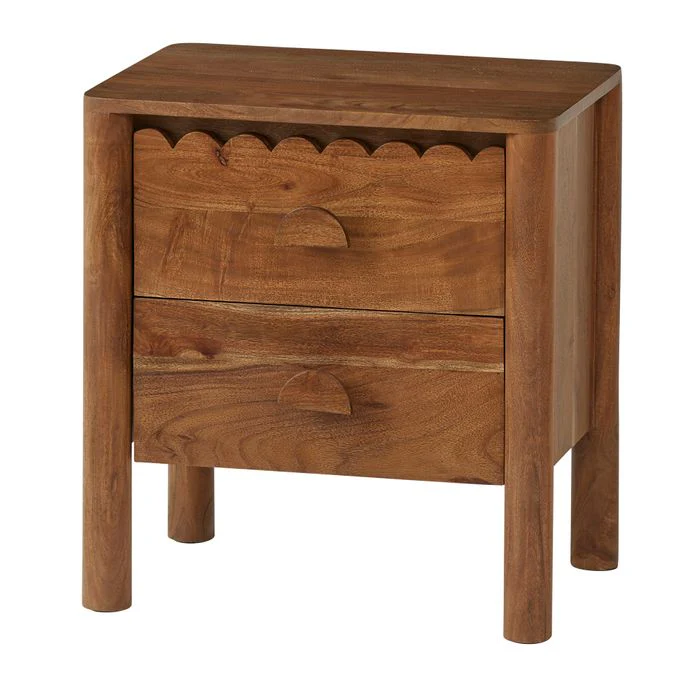 Boletto Wood Bedside Table 50x35x55cm Preorder