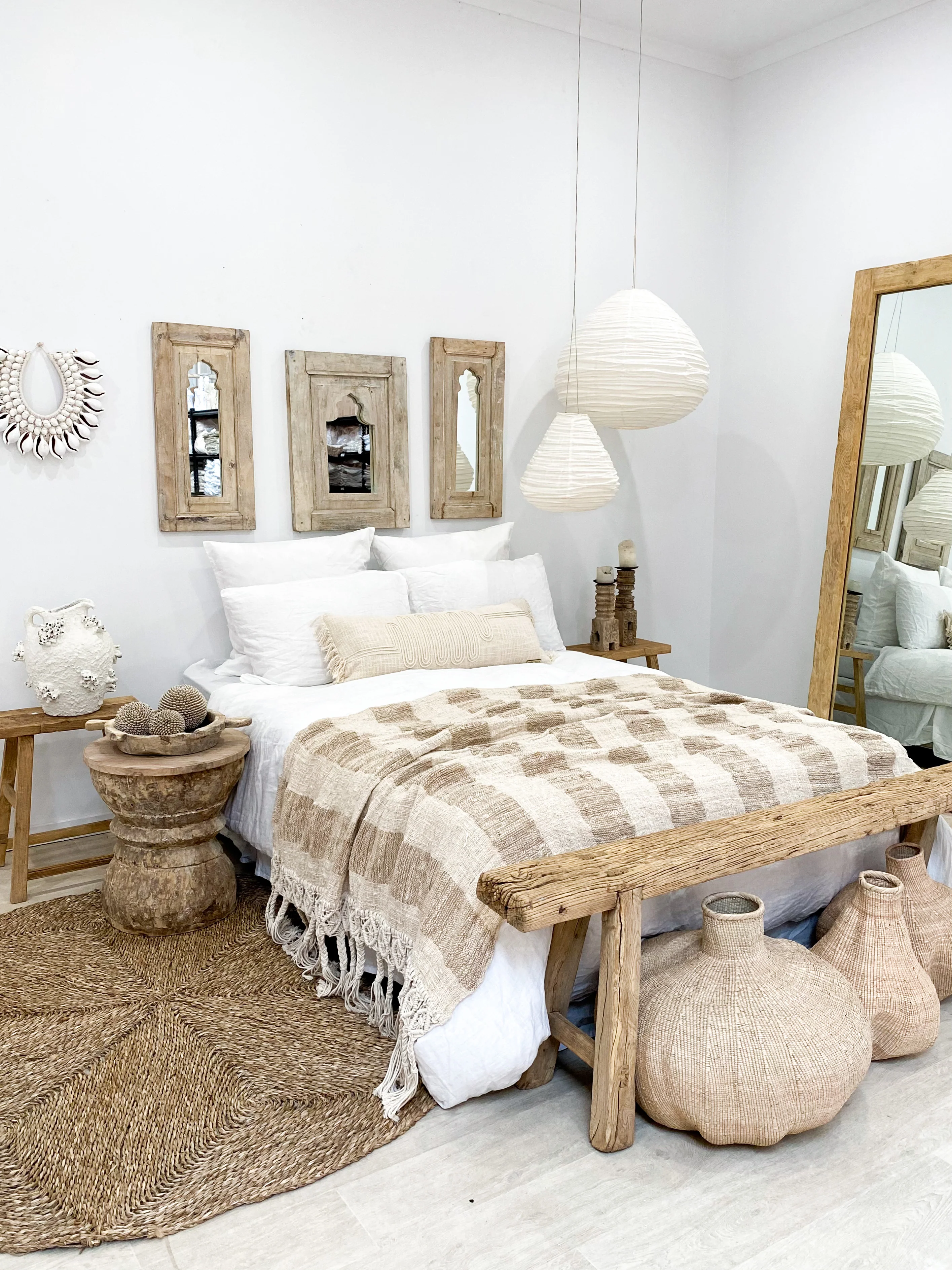 Chinese Elm Bench | Skinny