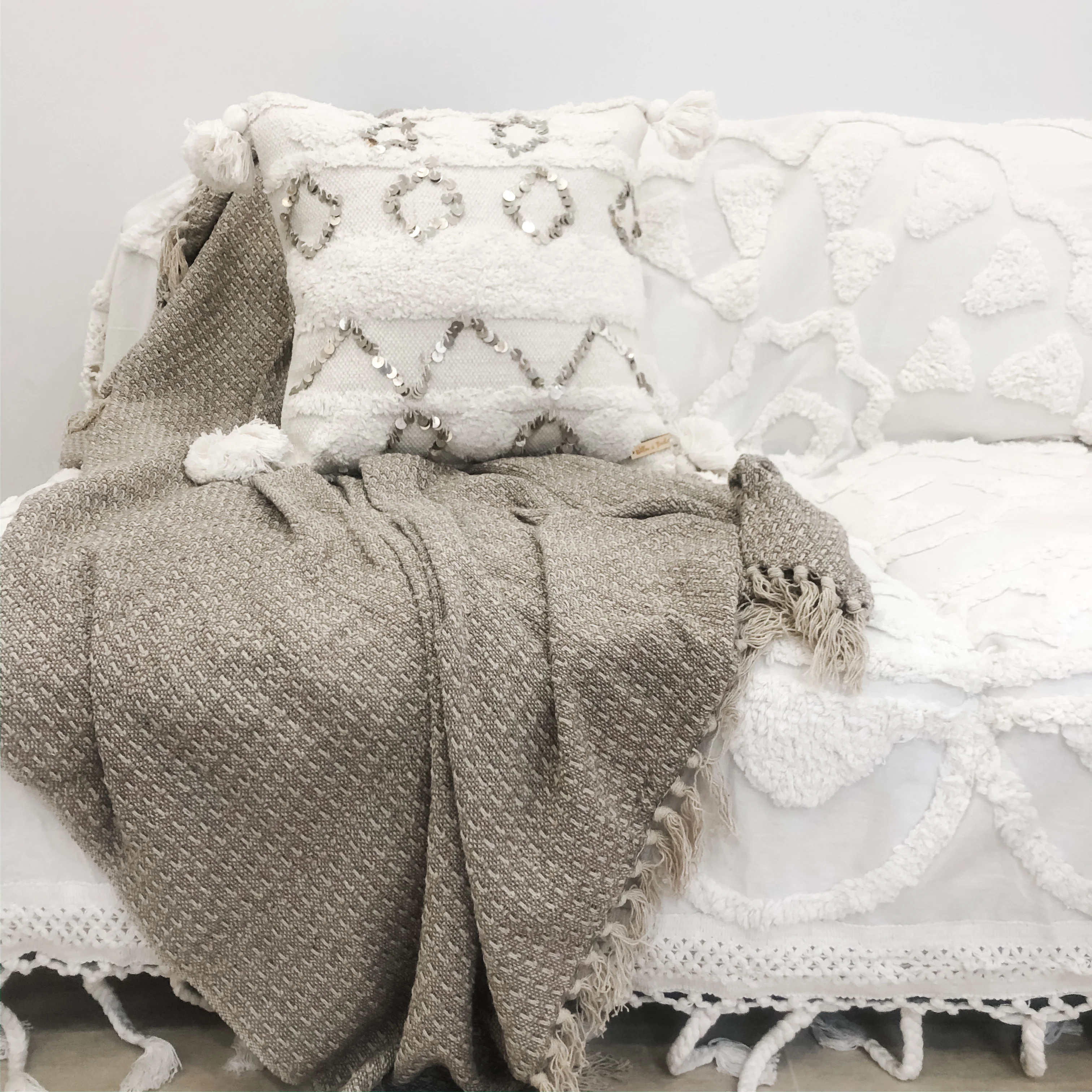 Ostara Diamonds Cushion Cover | 45x45cm | Willow & Beech Goddess Collection