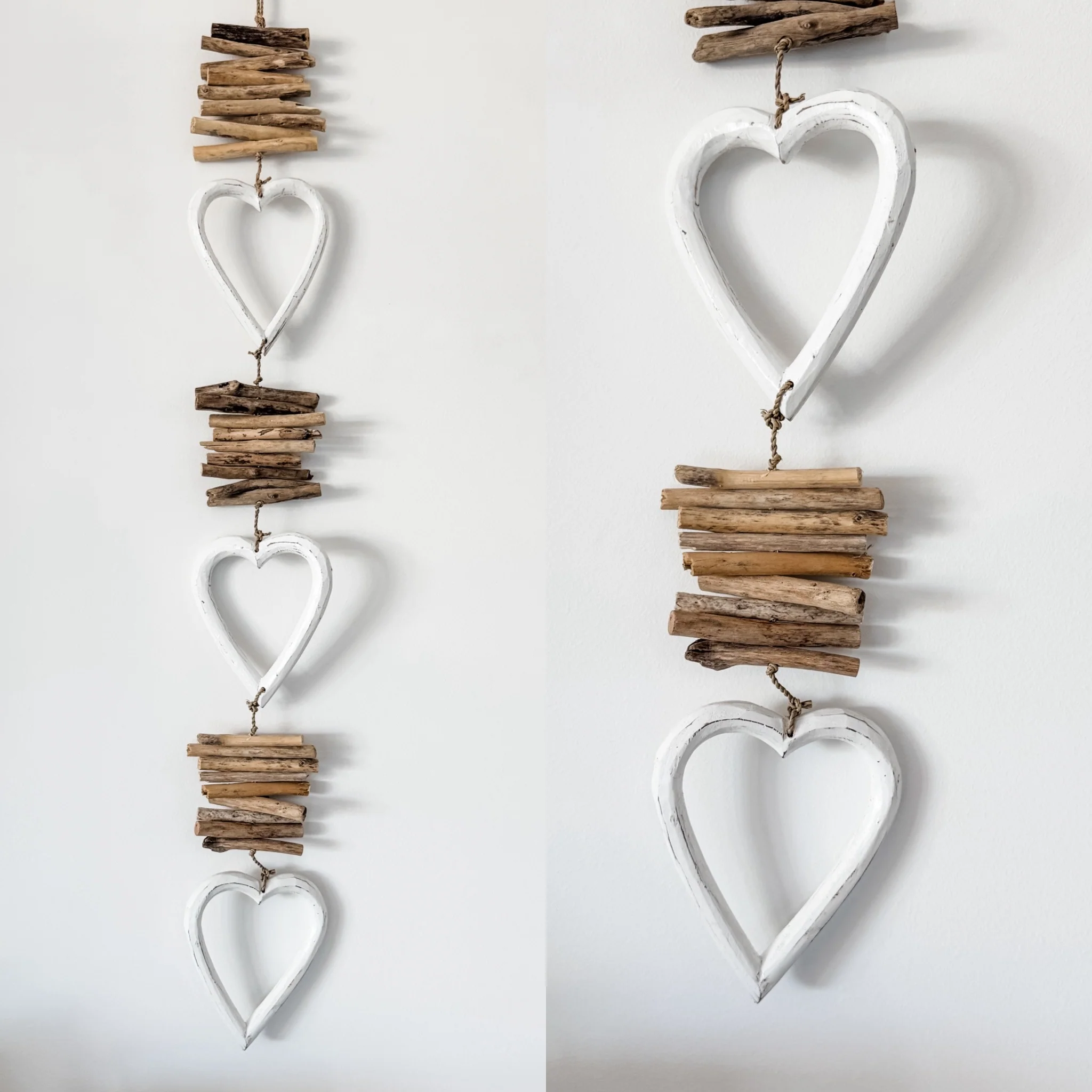 Driftwood Hearts Hanging