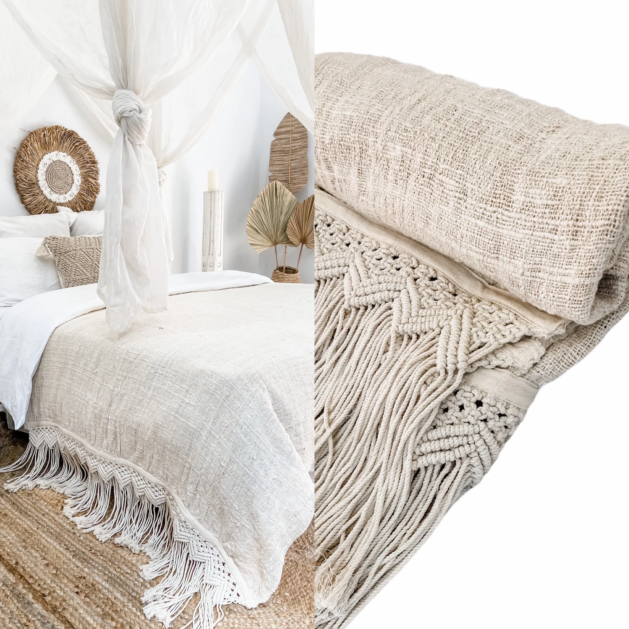 Summer Breeze Throw | Natural Preorder
