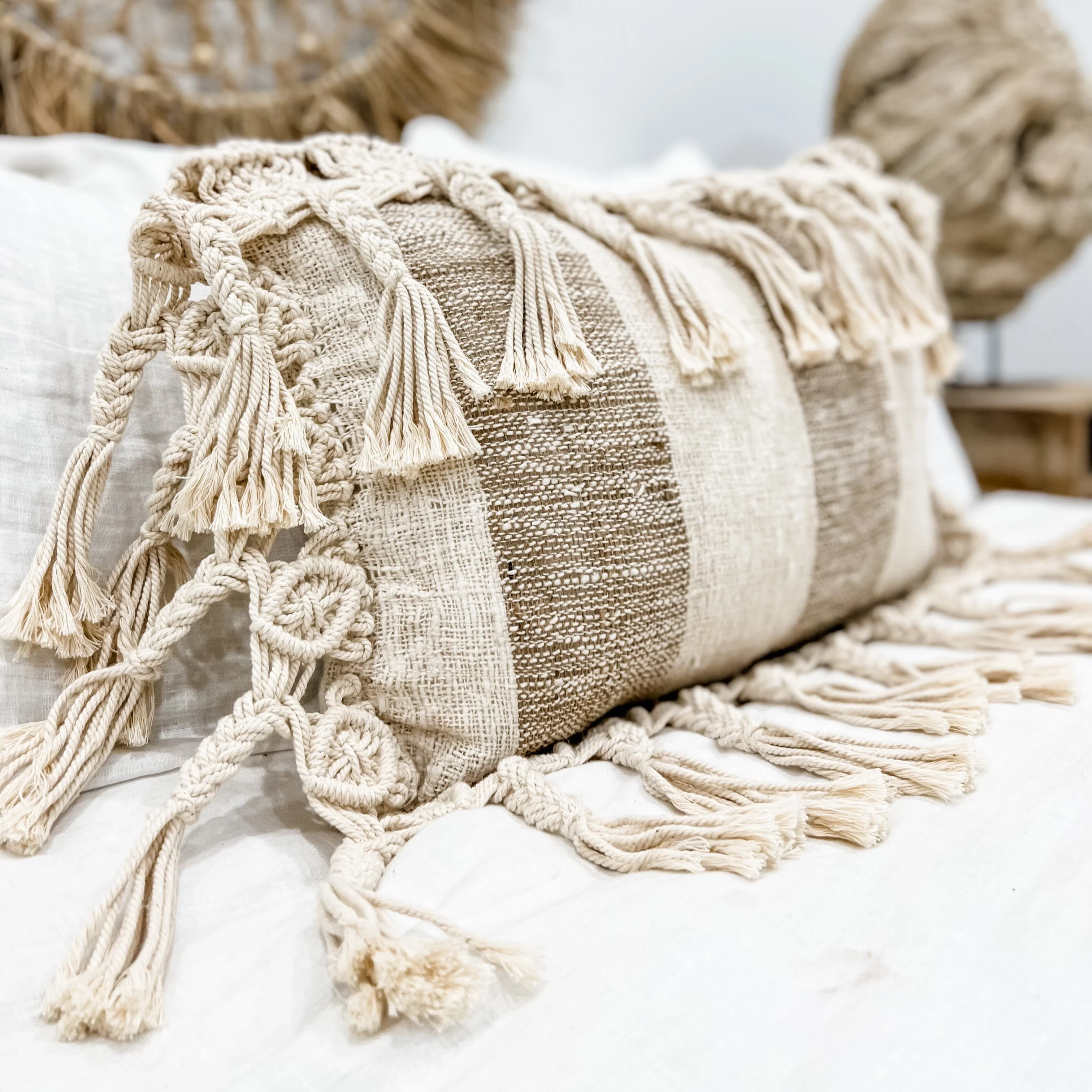 Hartley Macrame Cushion Cover | 40x60cm