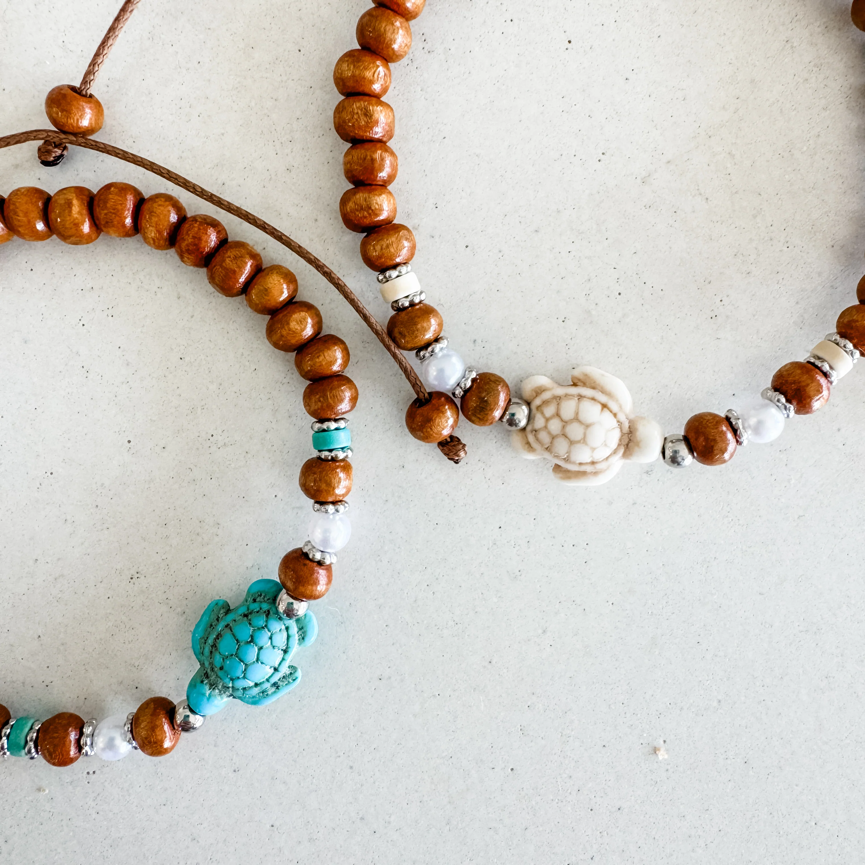 Sea Turtle Anklet/Bracelet Set | Willow & the Waves Collection
