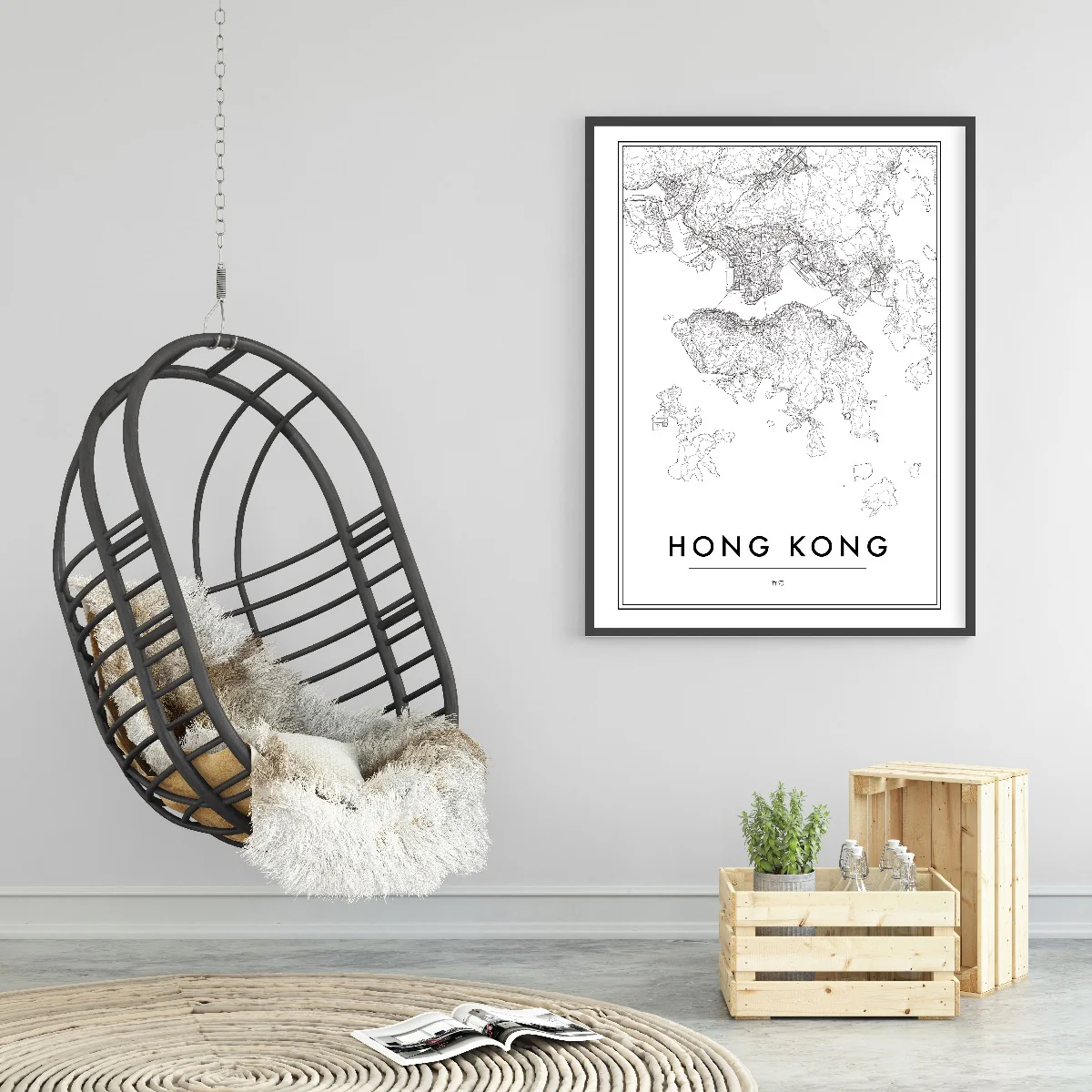 Hong Kong Map juliste