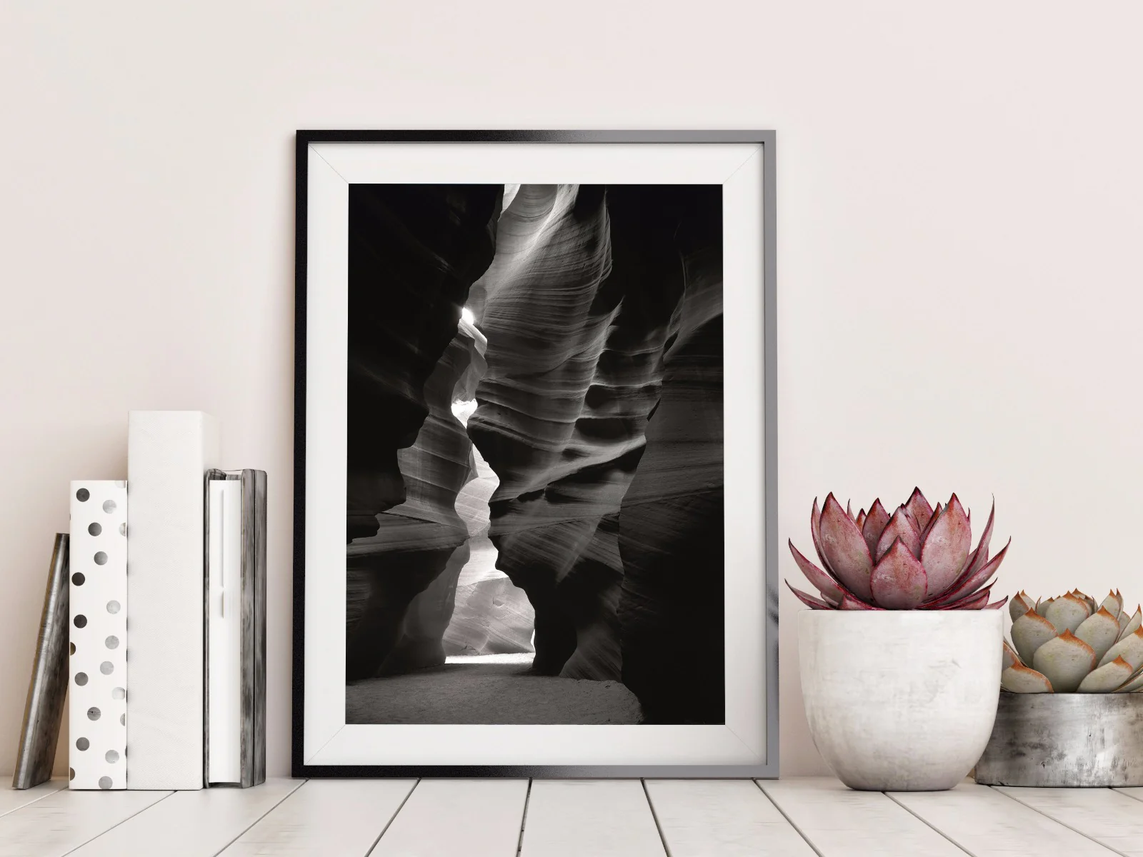 Canyon Sandstone  Black & White juliste