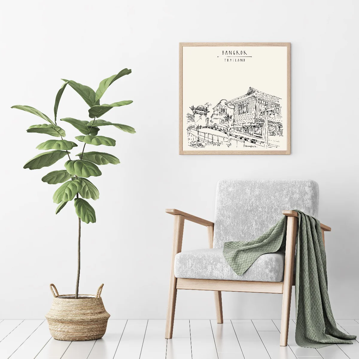 Bangkok Thailand Illustration N02 juliste