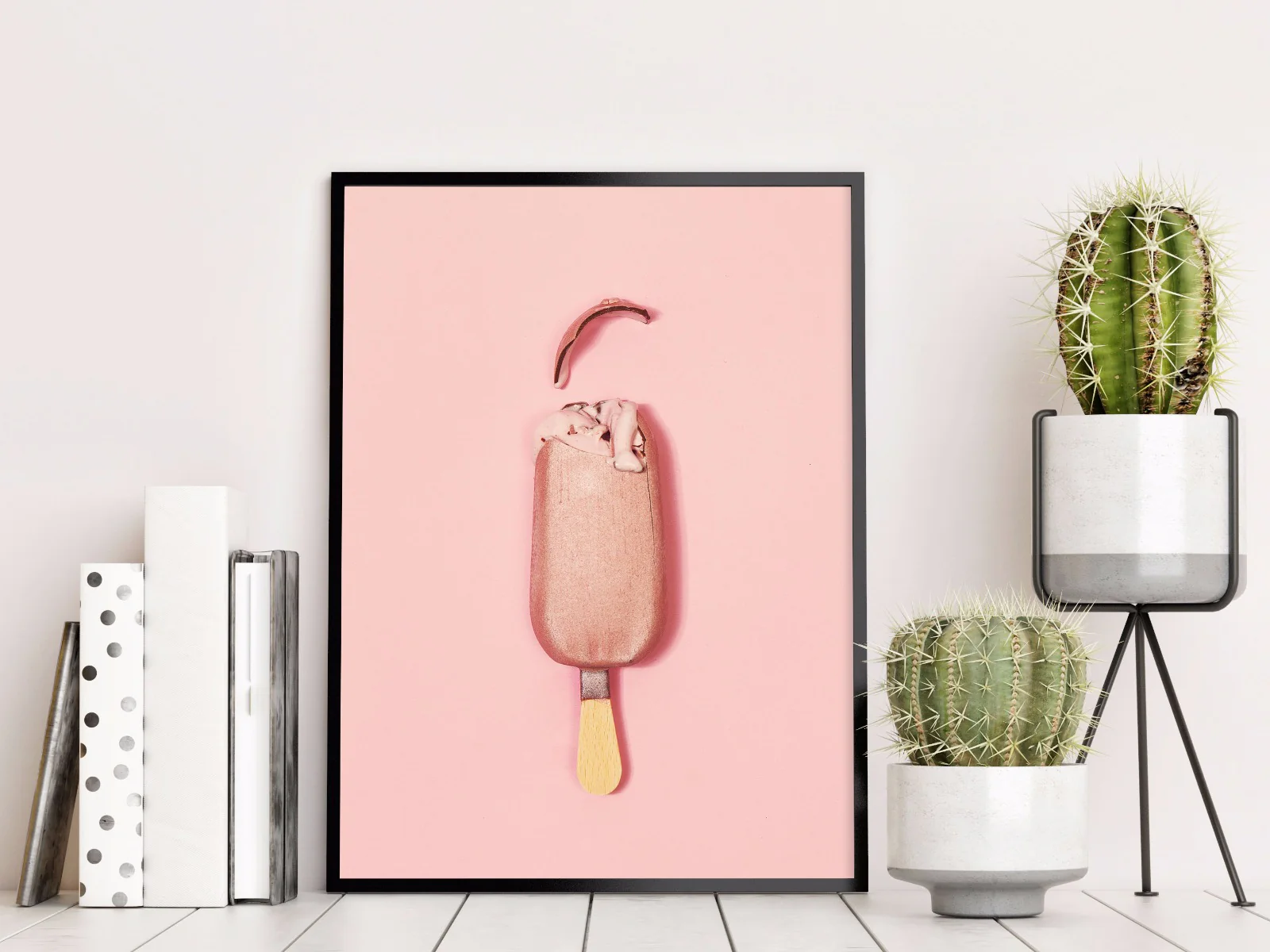 Ice Cream on Pink juliste