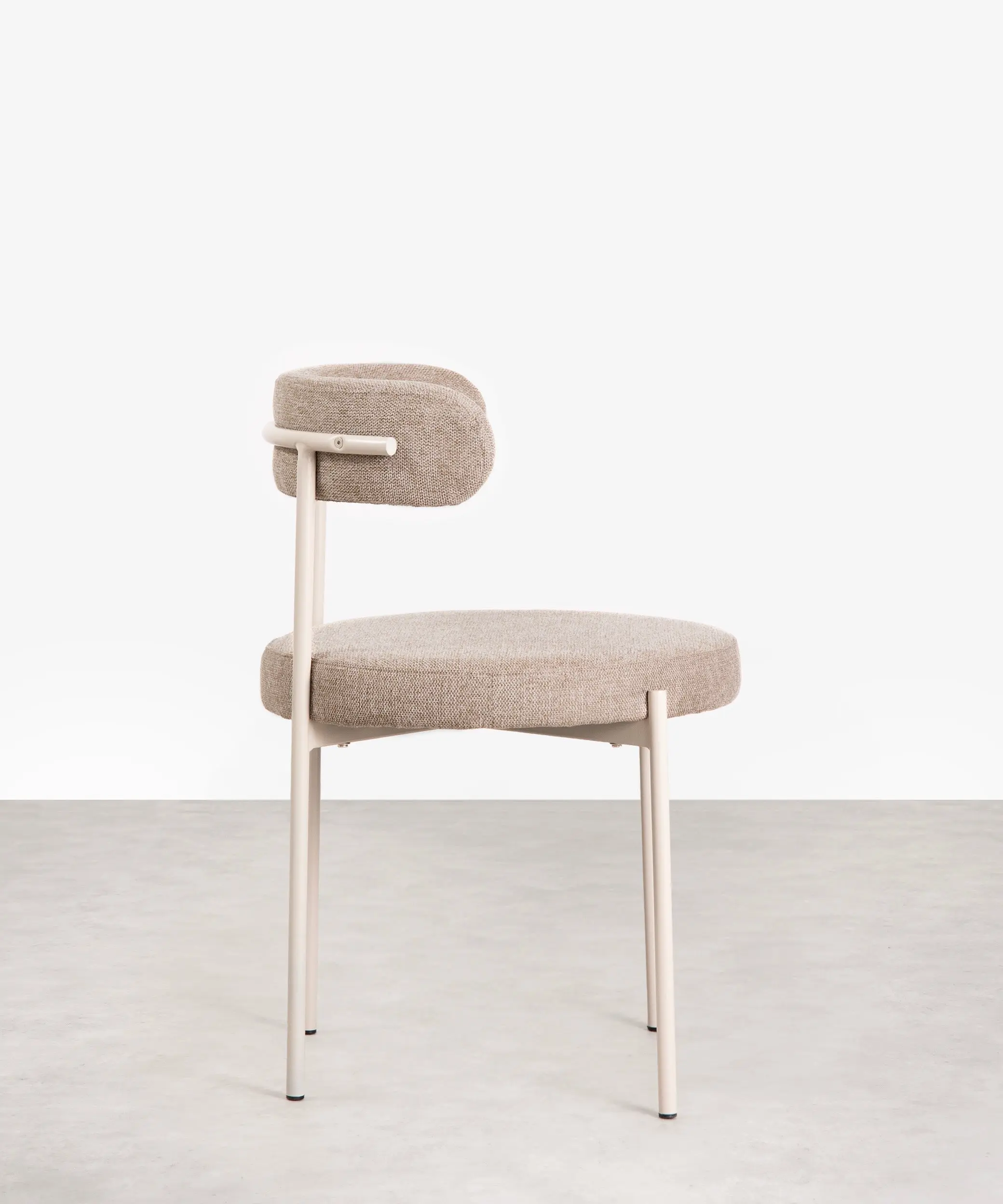 Silla de Comedor en Tela y Metal Alexia