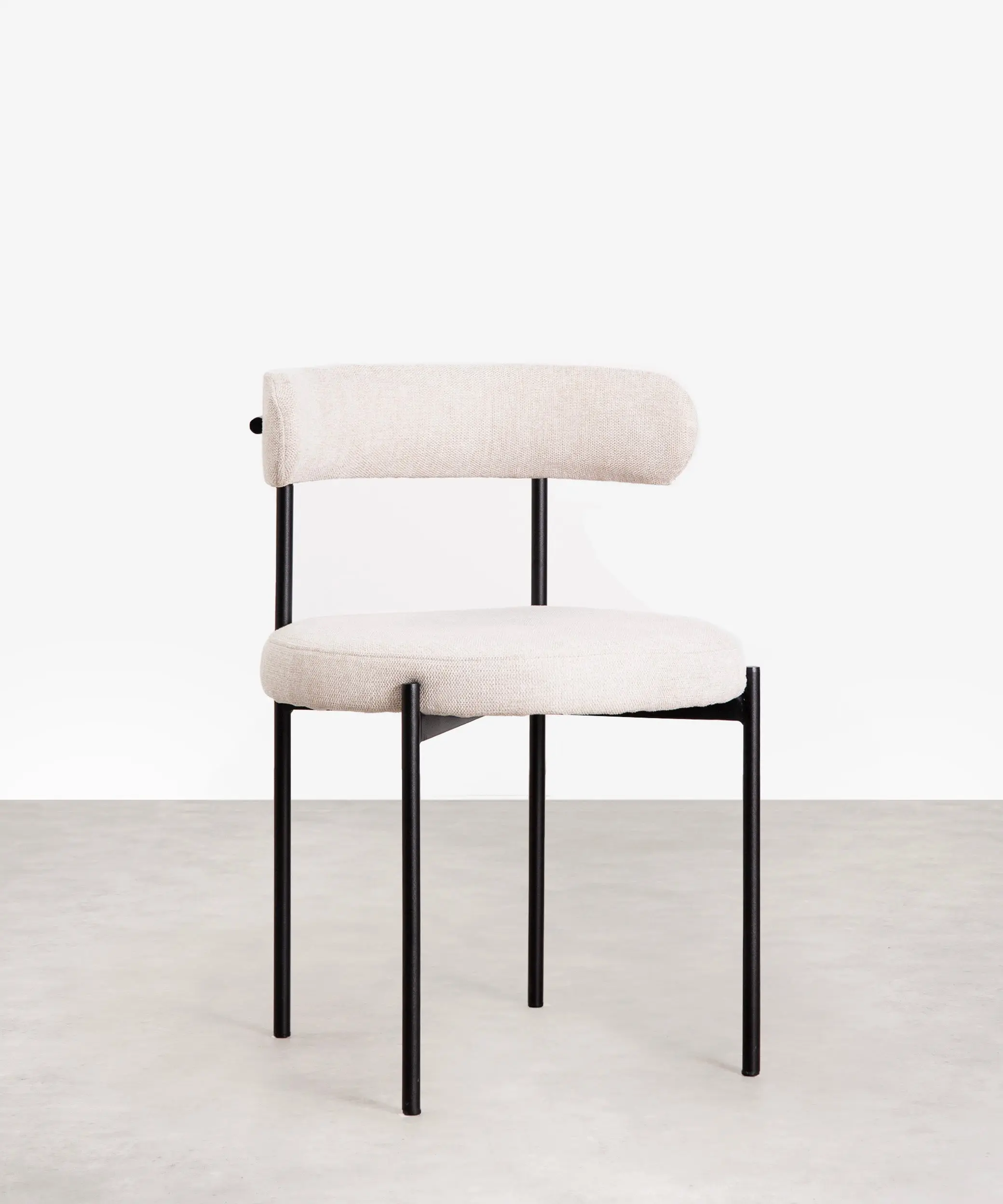 Silla de Comedor en Tela y Metal Alexia