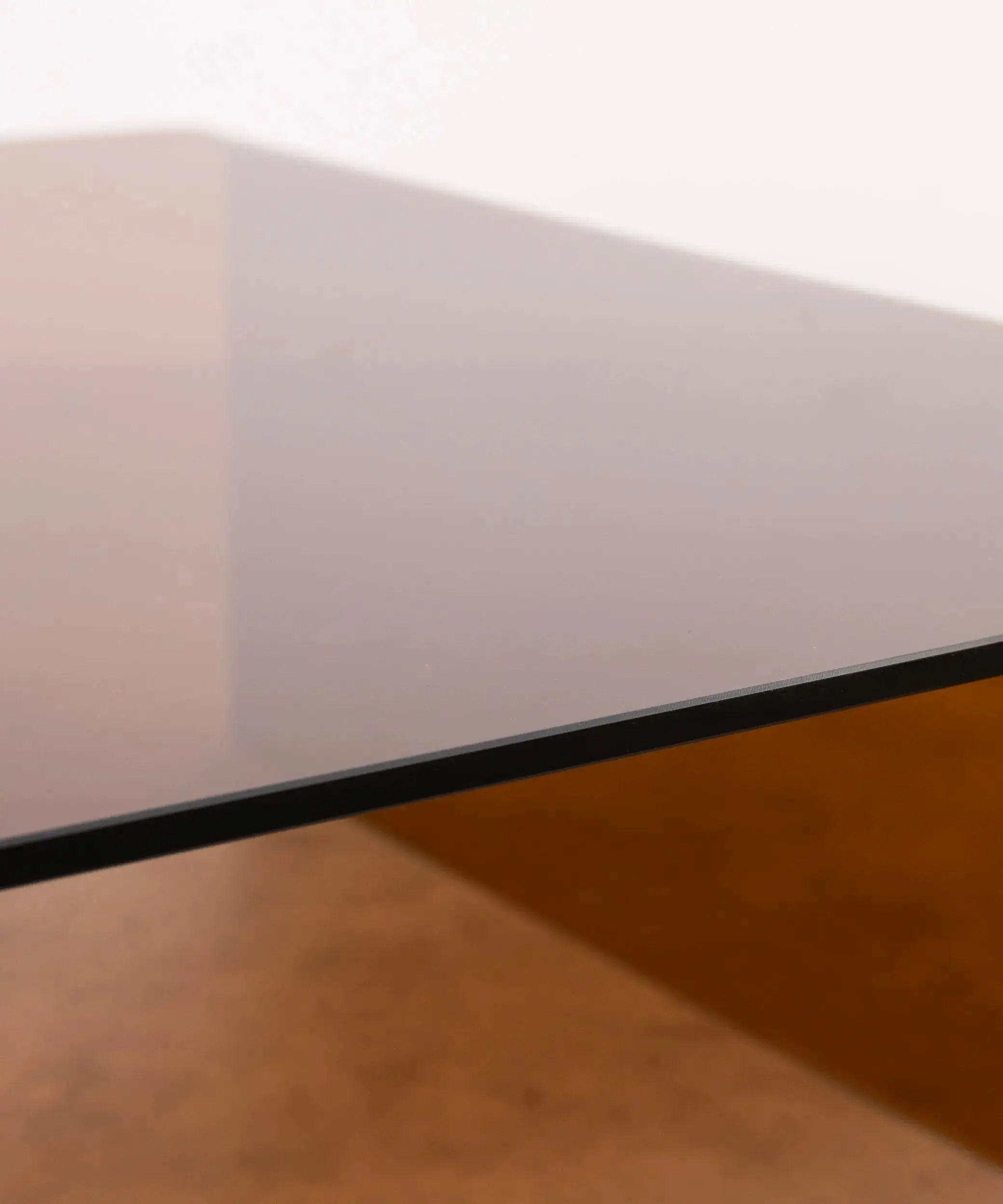 Mesa de Centro Cuadrada de Cristal Curvado Burano 100 cm x 100 cm