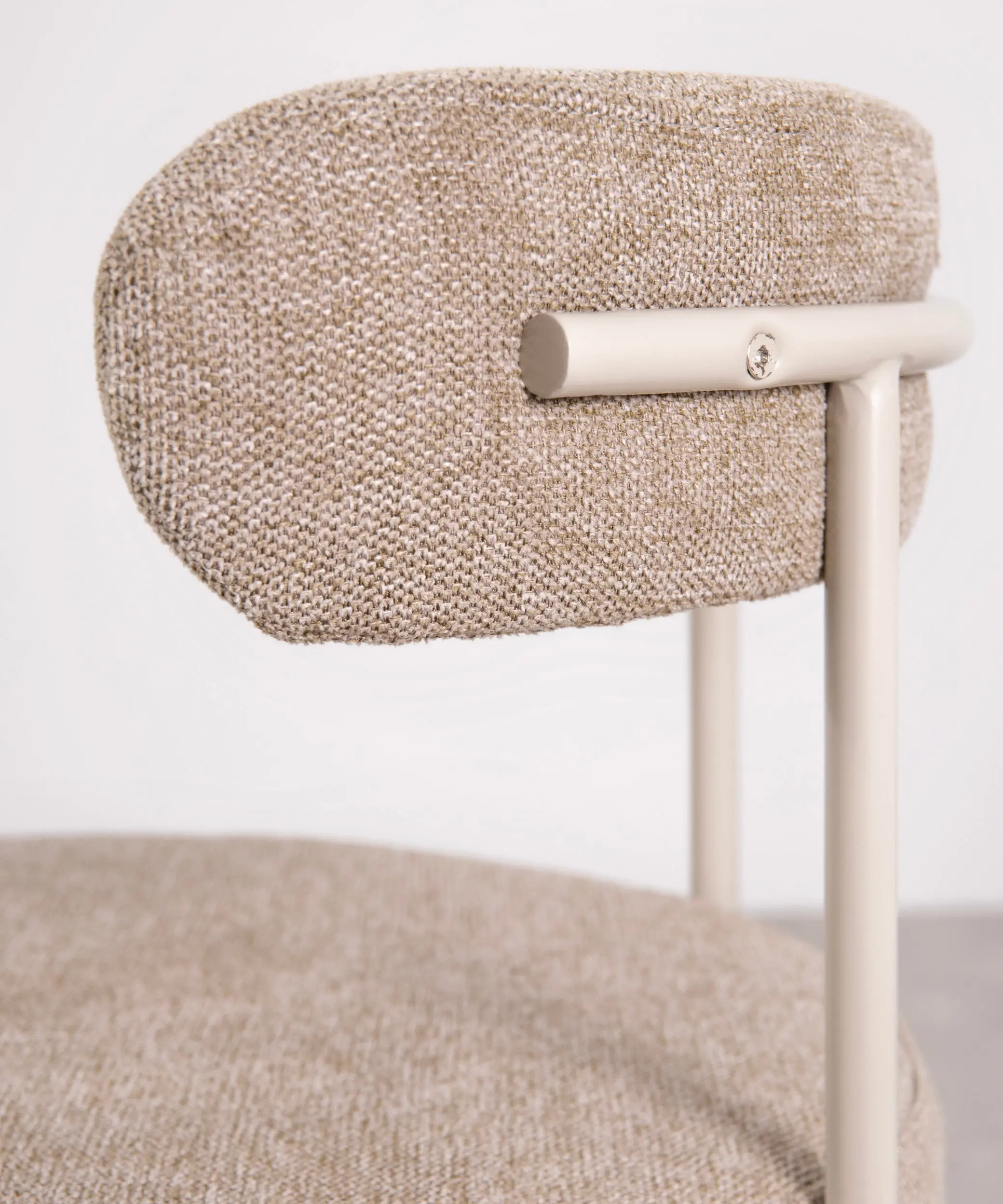 Silla de Comedor en Tela y Metal Alexia