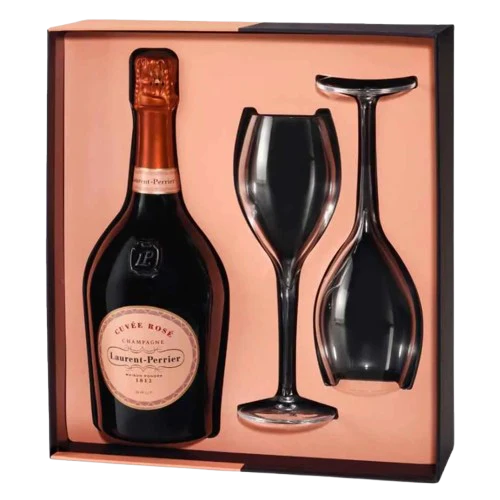 Champagne Laurent Perrier Cuv��e Ros�� Gift Set 75CL