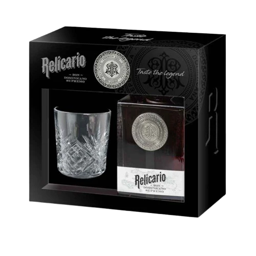 Relicario Ron Dominicano Supremo Rum Gift Pack 70CL