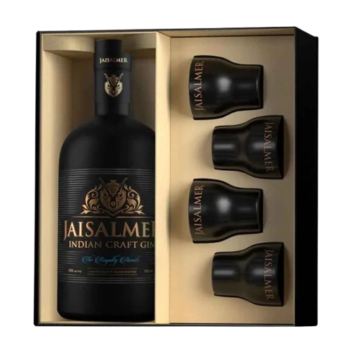 Jaisalmer Indian Craft Gin Gift Set 70CL
