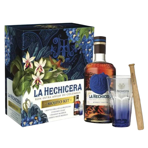 La Hechicera Reserva Familiar Rum Mojito Gift Set 70CL