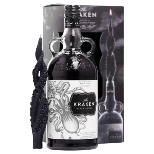 Kraken Black Spiced Rum Candle Gift Pack 1L