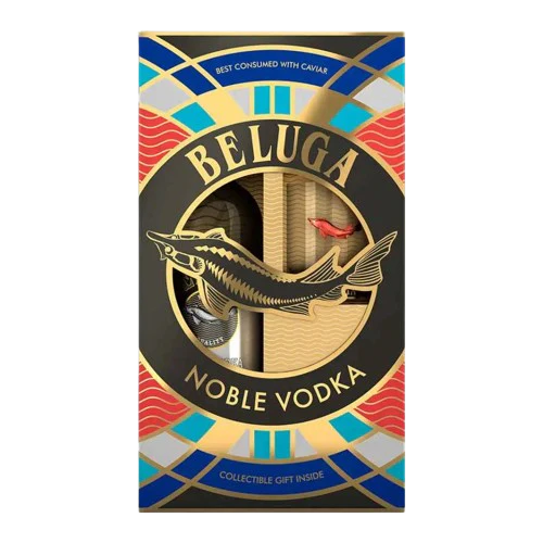 Beluga Noble Vodka Gift Set 70CL