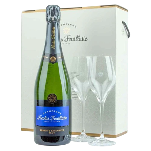 Nicolas Feuillatte Reserve Exclusive Brut NV Champagne Gift Set 75CL