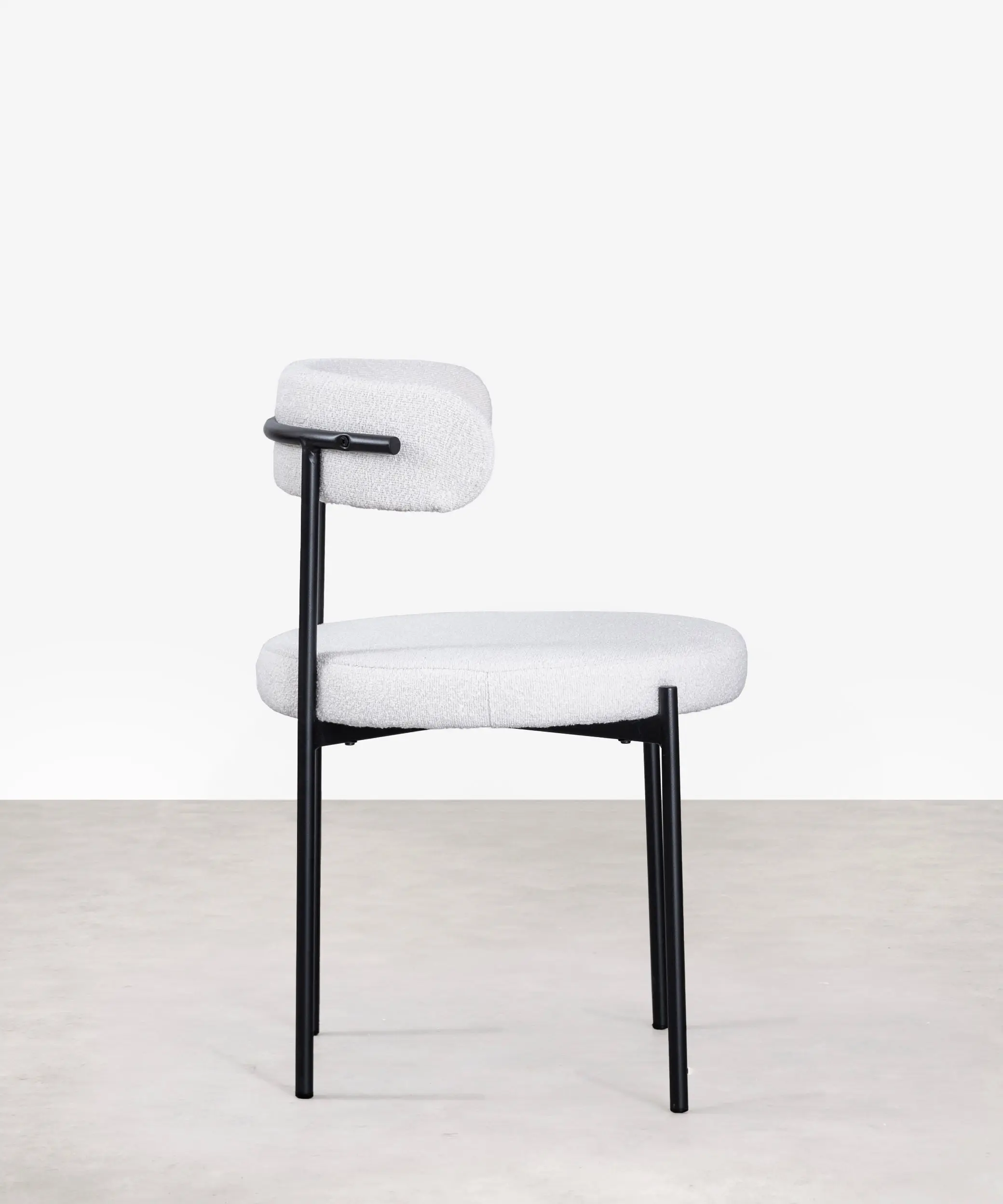 Silla de Comedor en Tela y Metal Alexia