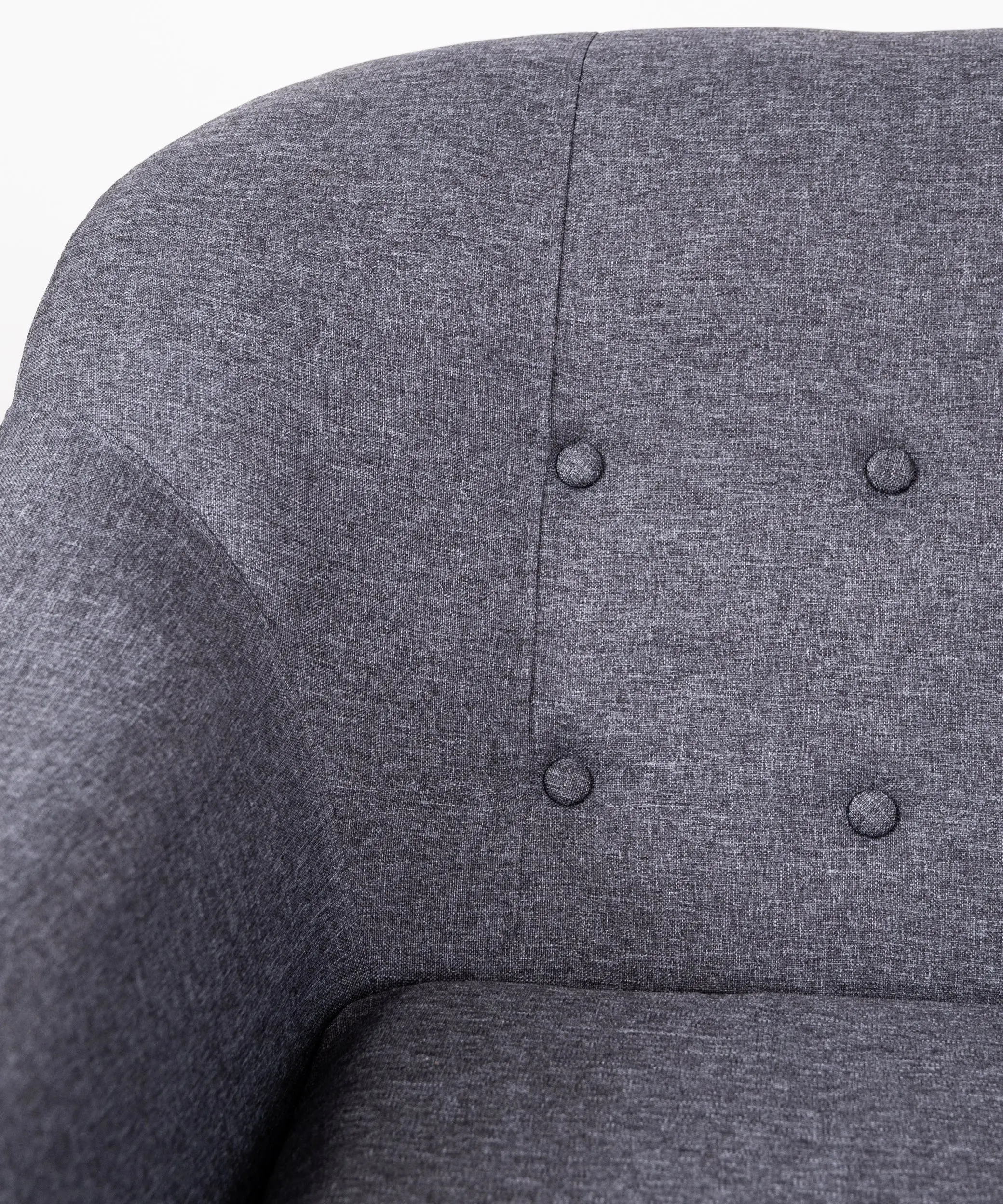 Sillón en Poliéster y Lino con Madera Skandic