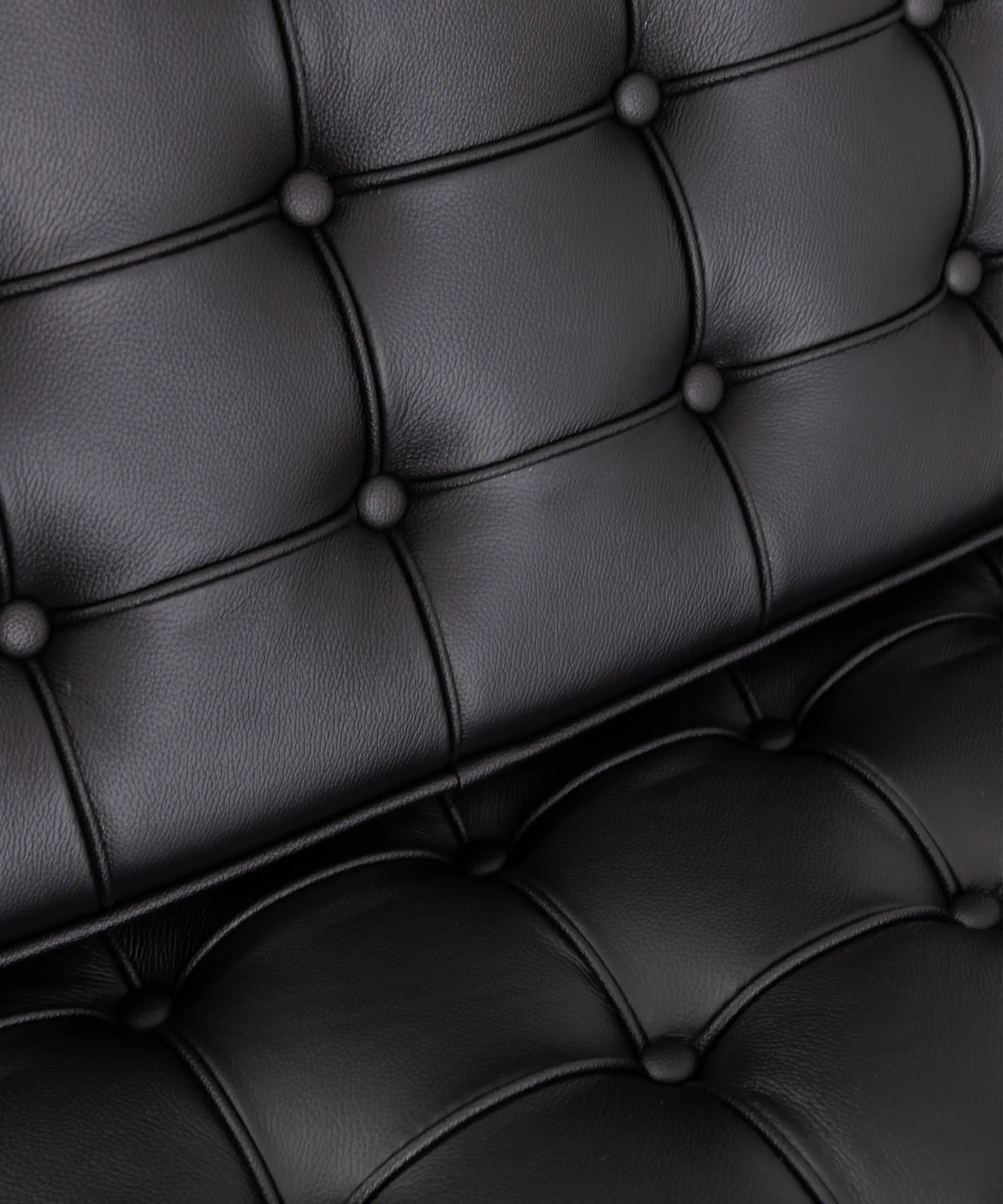 Silla de Acero Tapizada en Piel Italiana Barcelona