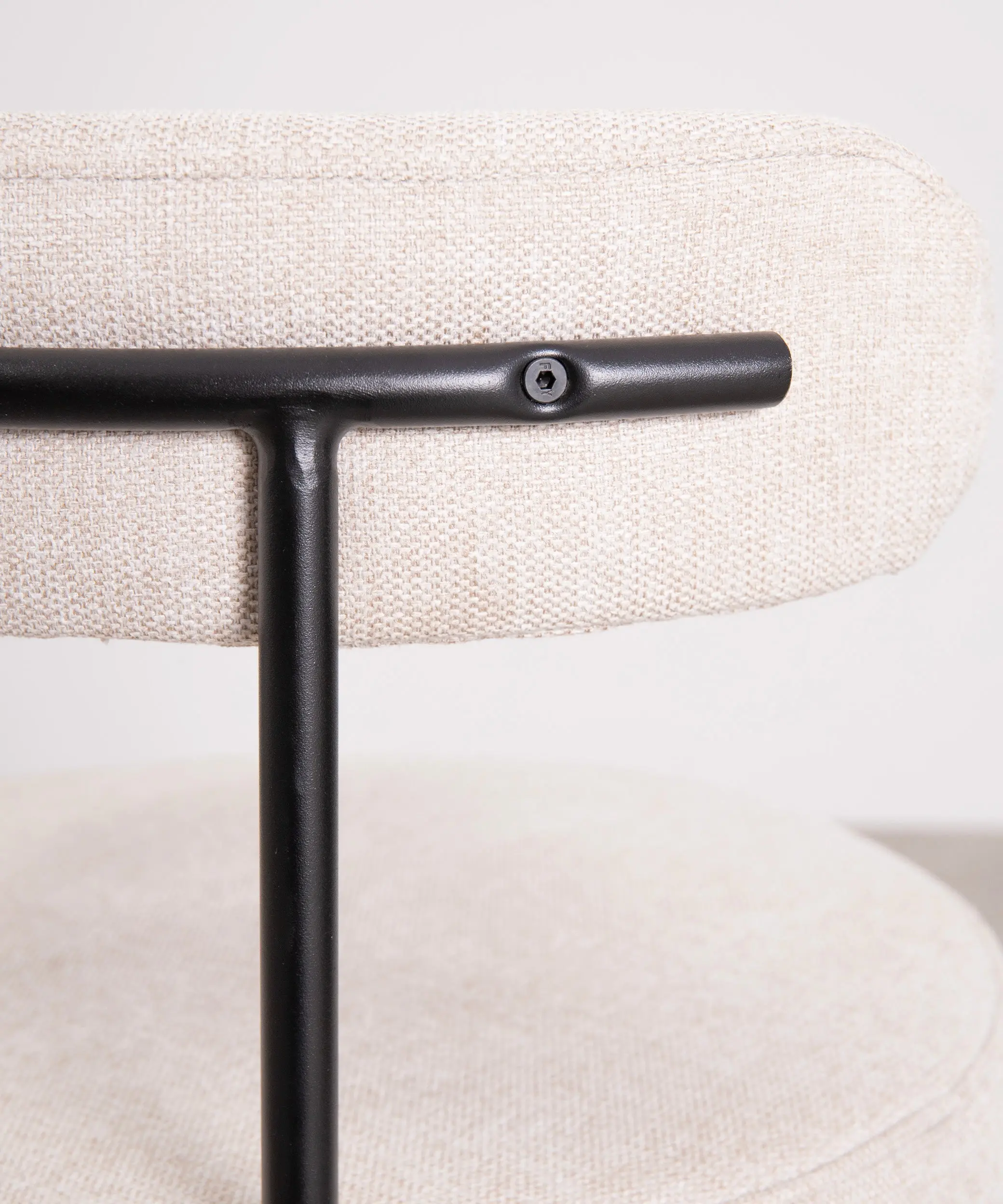 Silla de Comedor en Tela y Metal Alexia