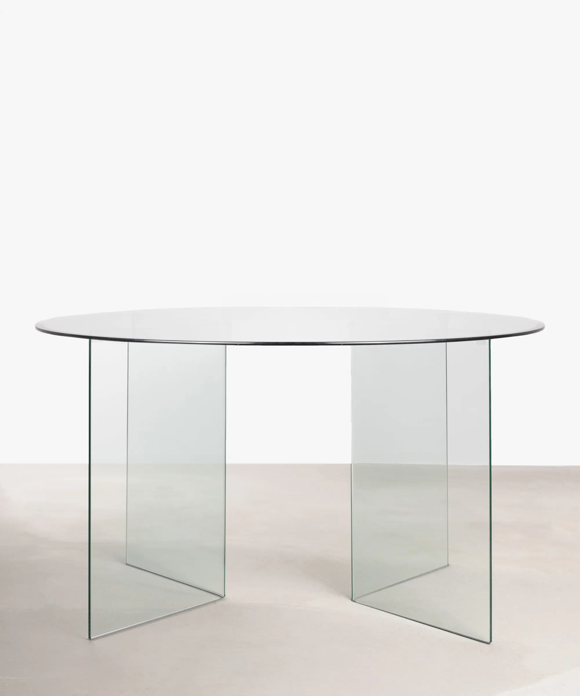 Mesa de Comedor Redonda de Cristal Templado Ona 137 cm