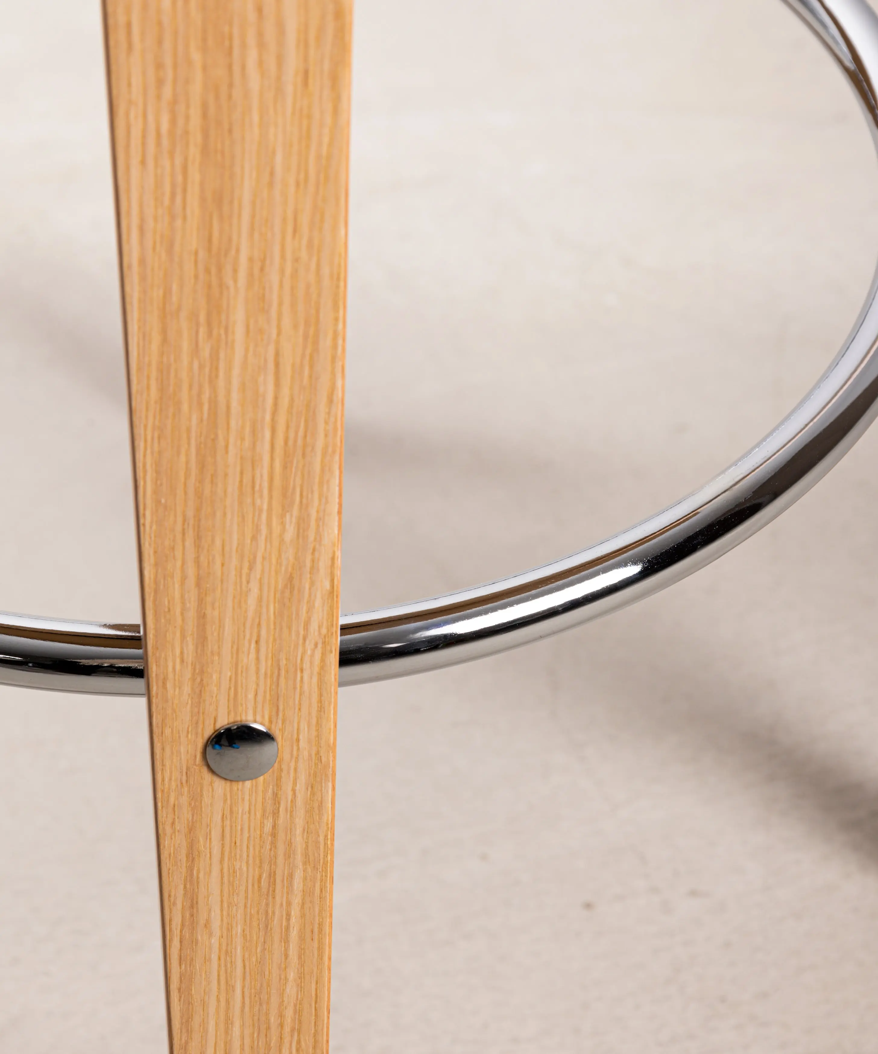 Taburete de Madera y Polipiel Binsa