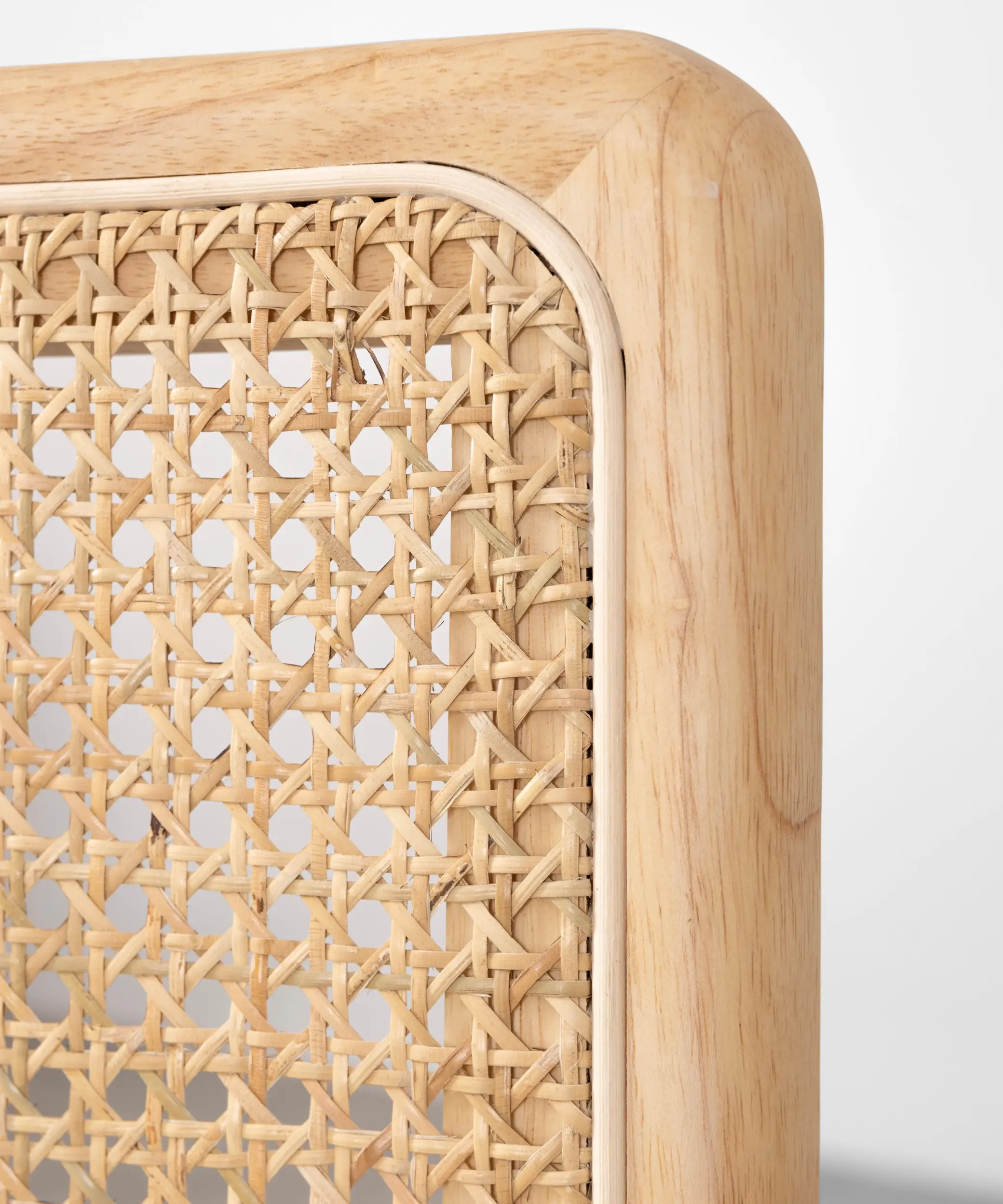 Silla de Comedor de Madera, Ratán y Metal Candy