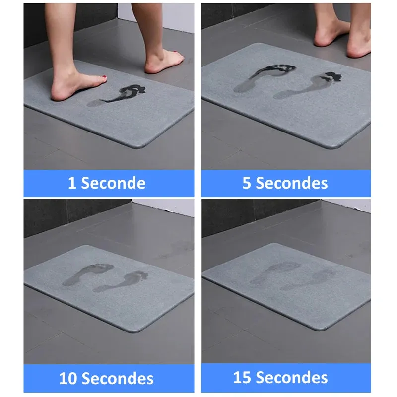 Tapis De Bain Écologique En Terre De Diatomée