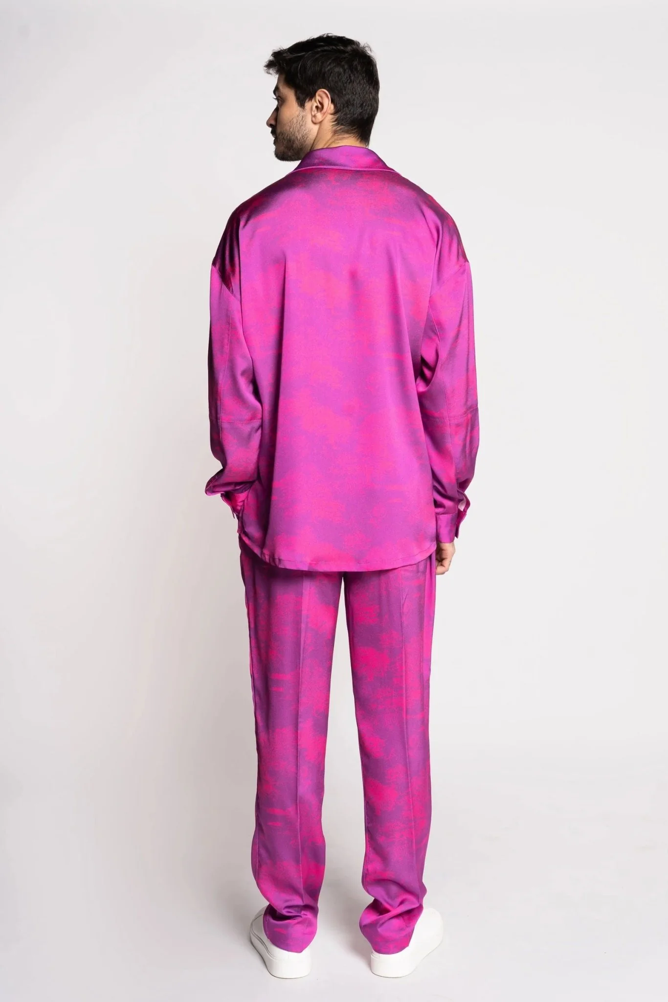 Silk Shirt with Savanna Print - Made in France