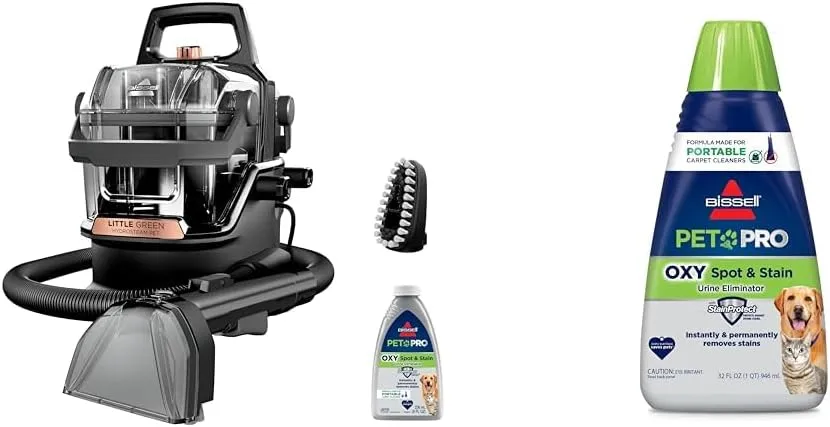 Green HydroSteam Multi-Purpose Portable Carpet and Upholstery Cleaner, Car and Auto Detailer, 3618, Black and Copper Harbor