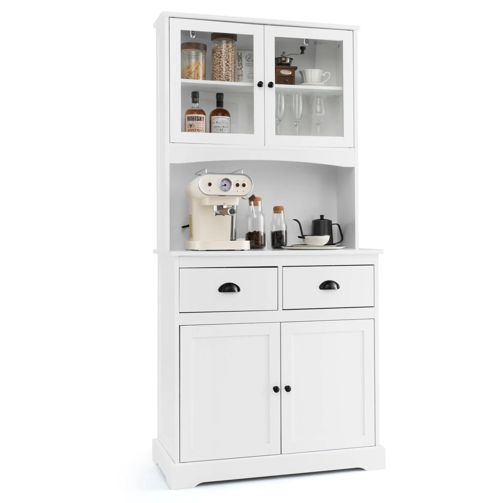 Giantex Kitchen Pantry Buffet Cabinet Storage Organizer