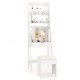Vanity Desk Set with Flip Top Mirror, Hidden Storage Compartments and Cushioned Stool