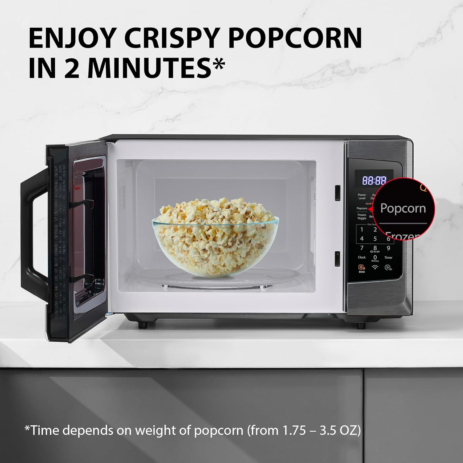 TOSHIBA 4-in-1 ML-EC42P(SS) Countertop Microwave Oven, Smart Sensor, Convection, Air Fryer Combo, Mute Function, Position Memory 13.6