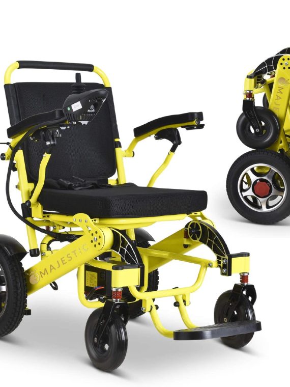 2020 Model Wide Seats Fold & Travel Lightweight Wheelchair Motor Motorized Wheelchairs Electric Silla De Ruedas Power Wheelchair Power Scooter Aviation Travel Safe Heavy Duty Mobility Aids Chair