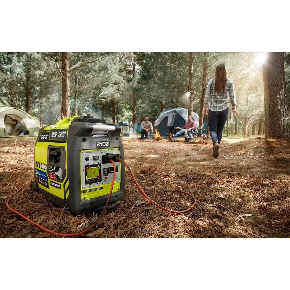 Ryobi 2,300-Watt Bluetooth Inverter Generator, Super Quiet, Portable, Gas-Powered, CARB Compliant