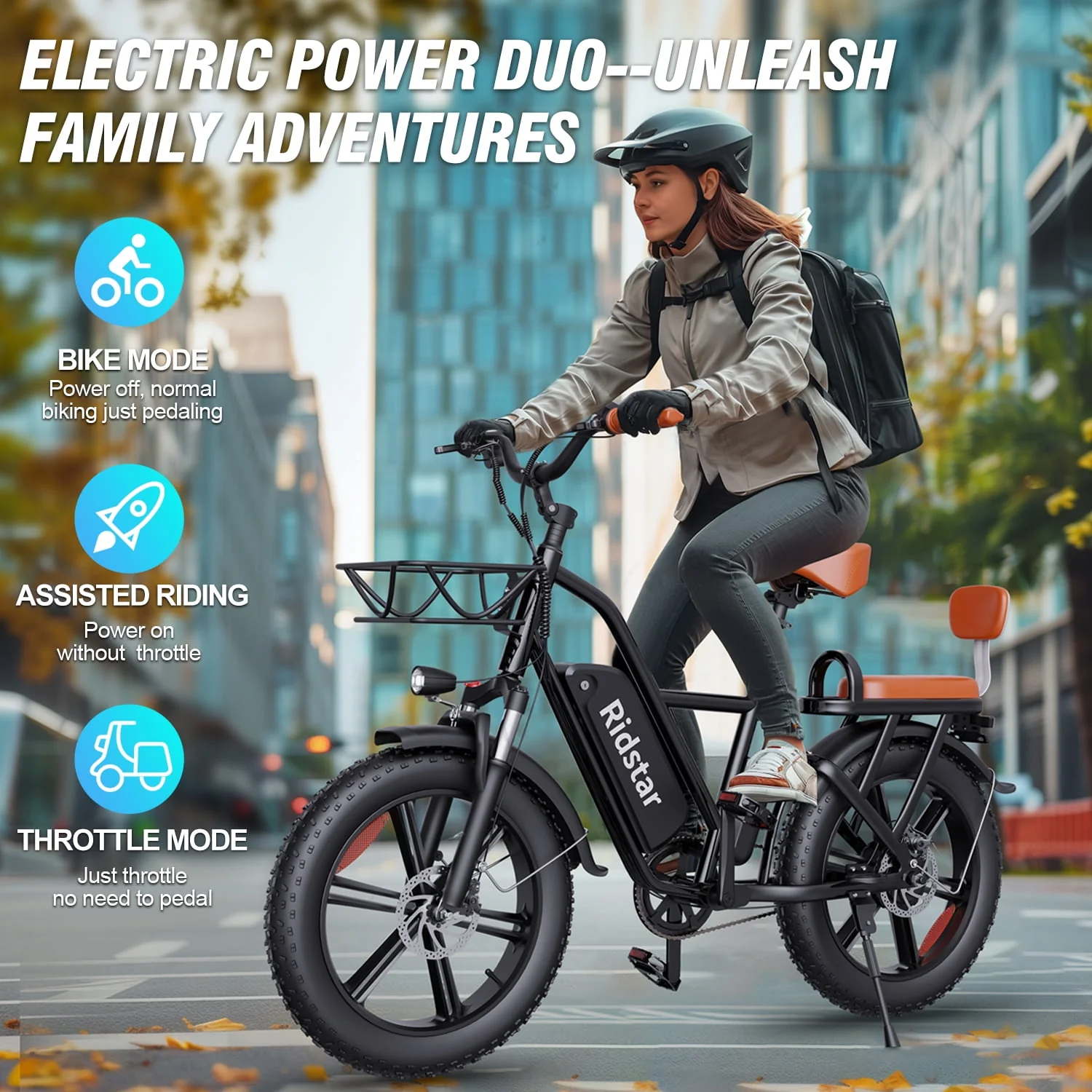 Electric Bike for Adults,750W 30-70Miles 48V 15AH Removable Battery Ebike 20