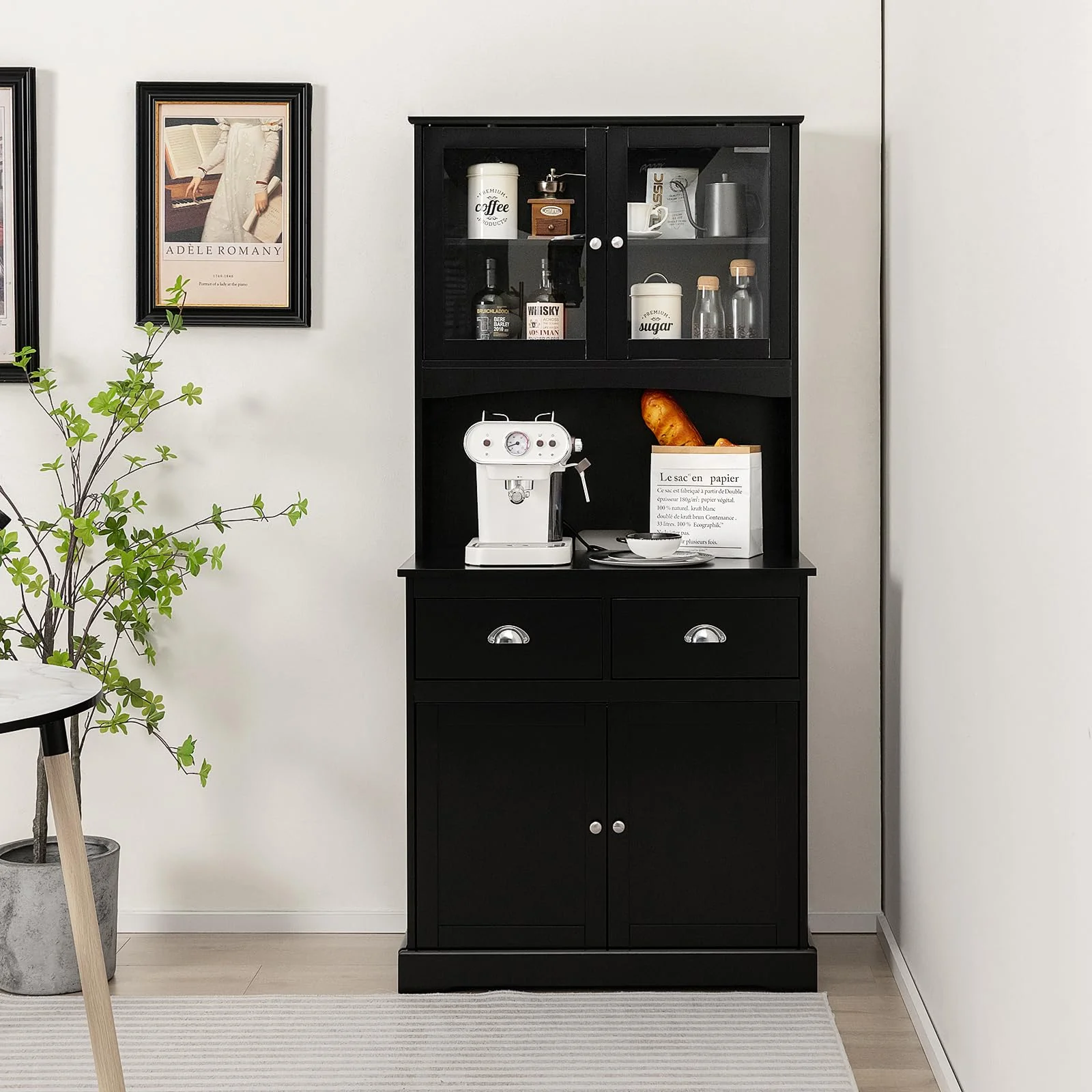 Giantex Kitchen Pantry Buffet Cabinet Storage Organizer