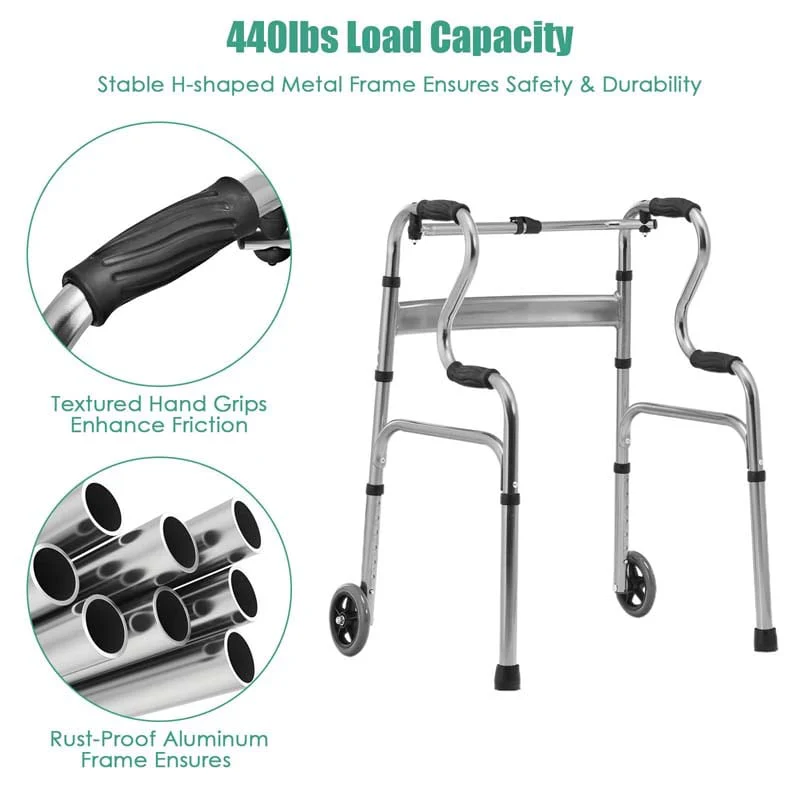 3-in-1 Folding Walker with 5